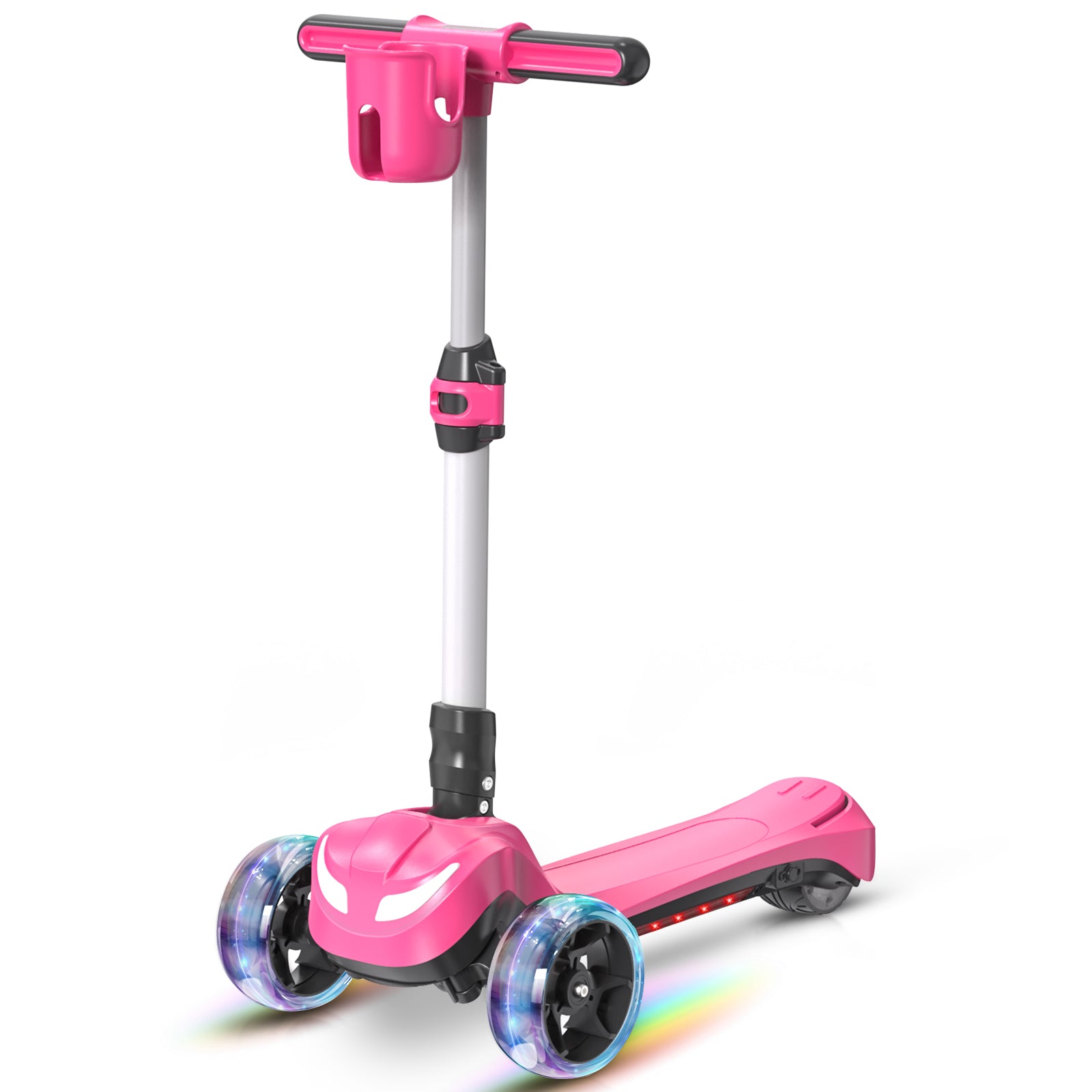Newest Kids Scooter with Flashing Wheels, LCD Screen, Thumb Throttle!