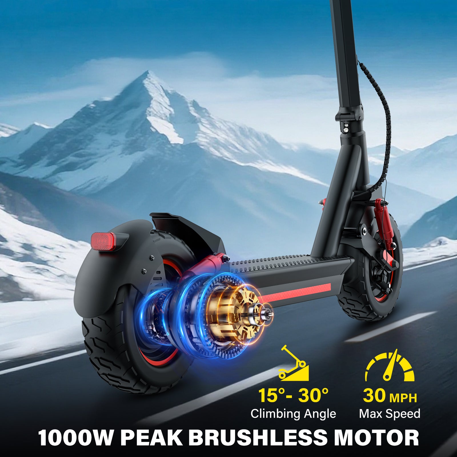 4 super shock absorbers - the latest max Pro electric scooter