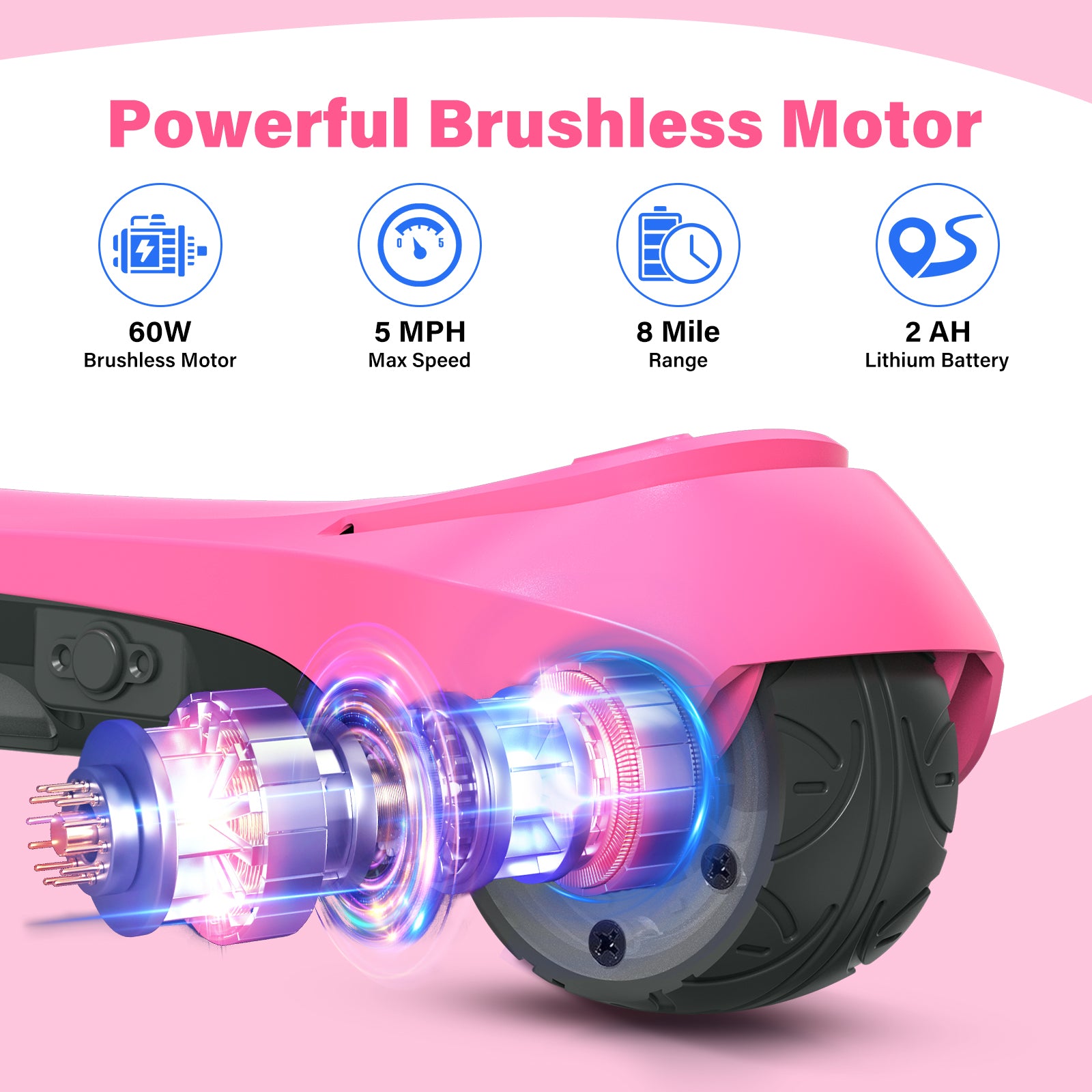Newest Kids Scooter with Flashing Wheels, LCD Screen, Thumb Throttle!