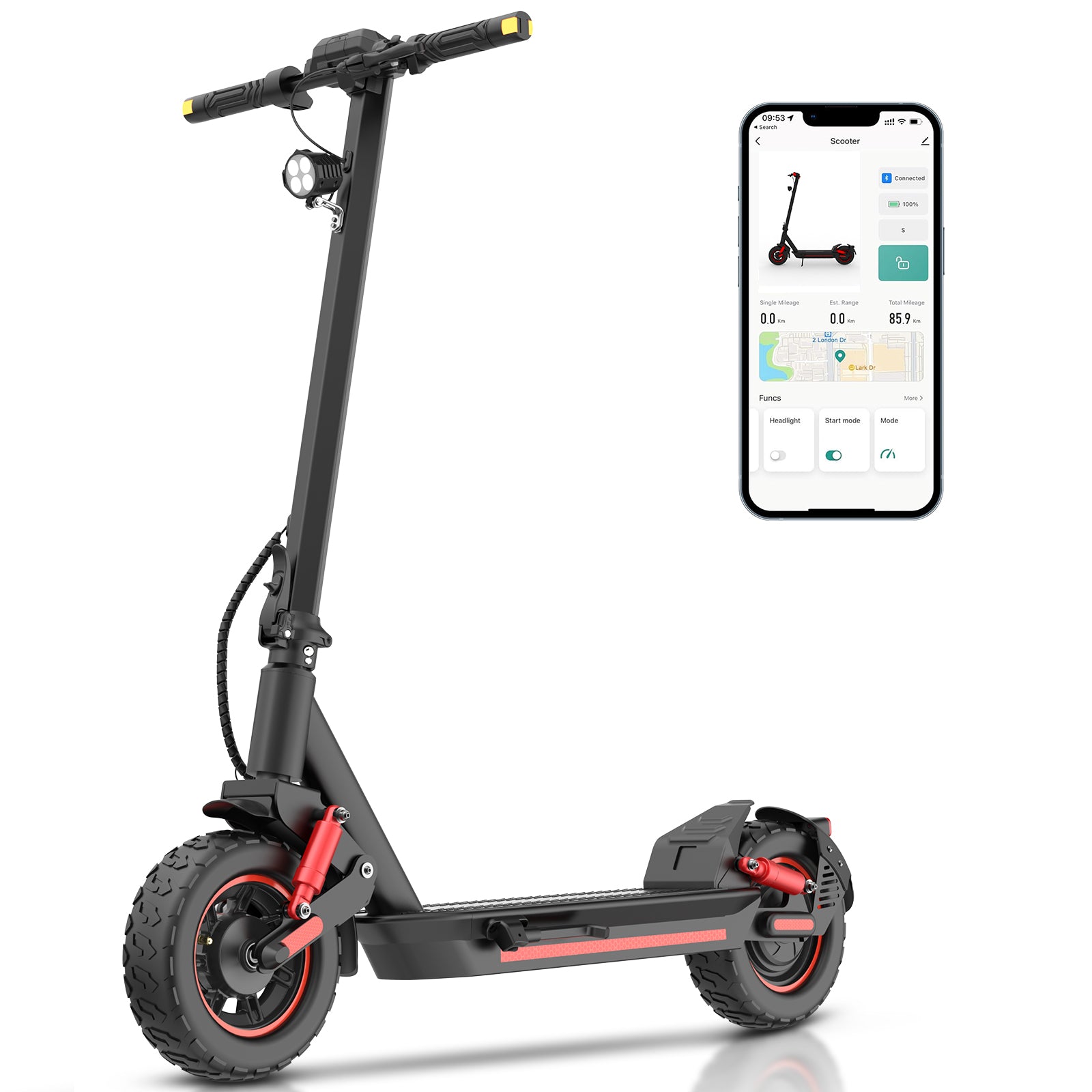 4 super shock absorbers - the latest max Pro electric scooter