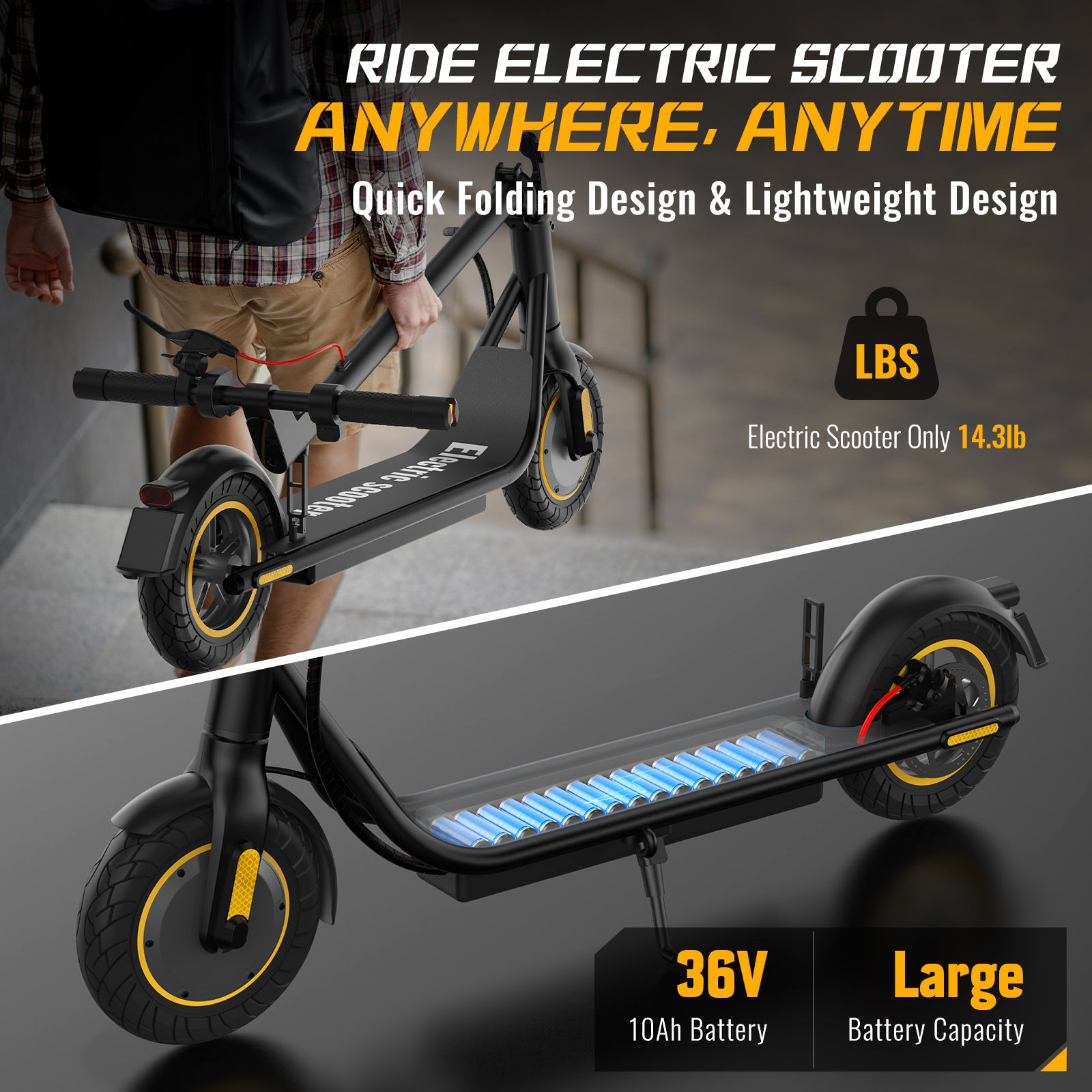 Newest and Most Practical Electric Scooter X8 Pro 10 inch Solid Tires!