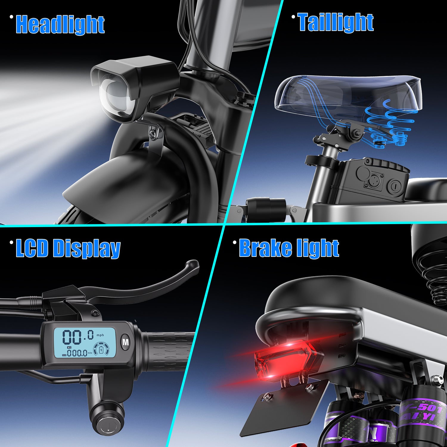 F12 new style 14 inch tire, adult electric bike, 650W motor