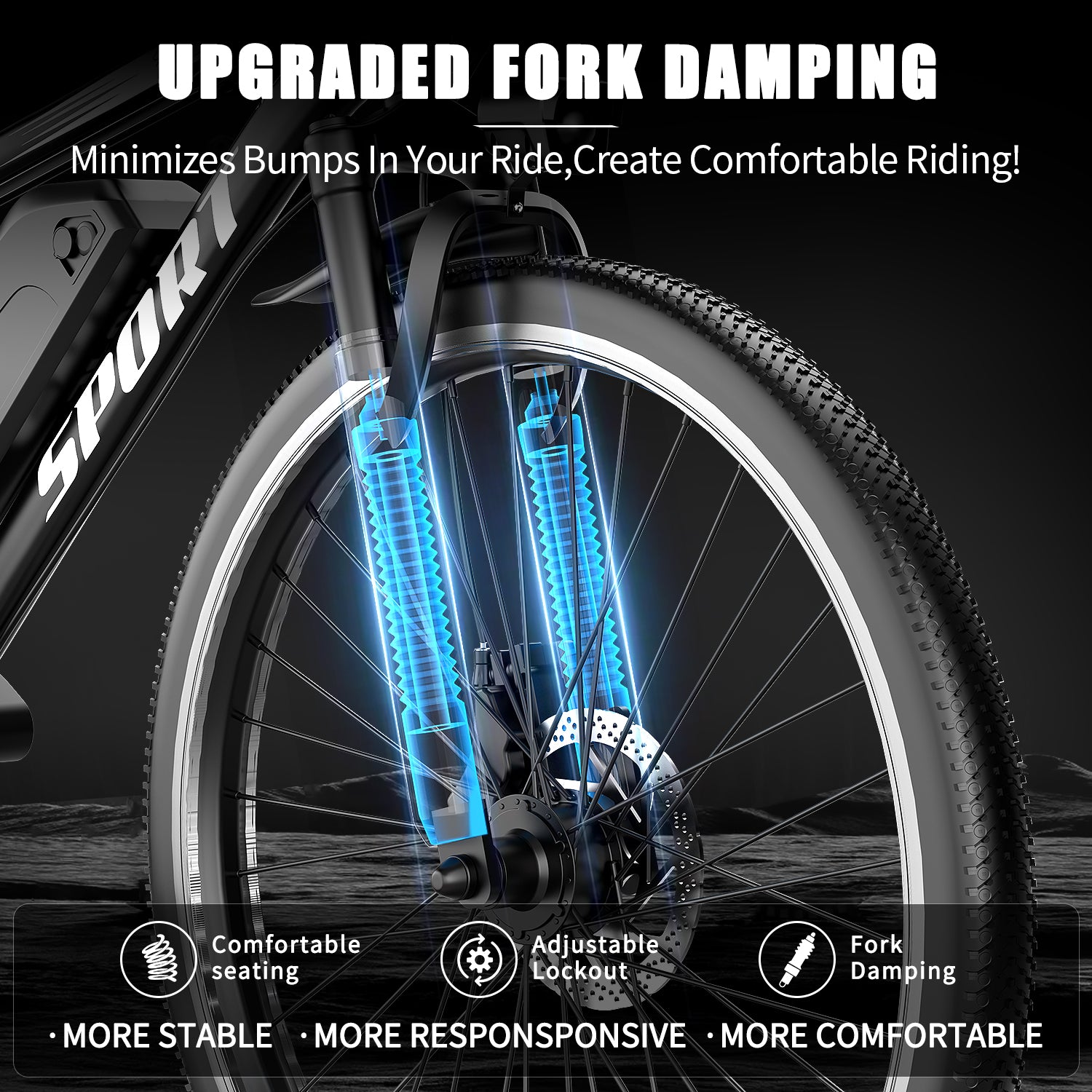 New G26 adult electric bicycle, 750W motor, commuter mountain electric bicycle, UL 2849 certified