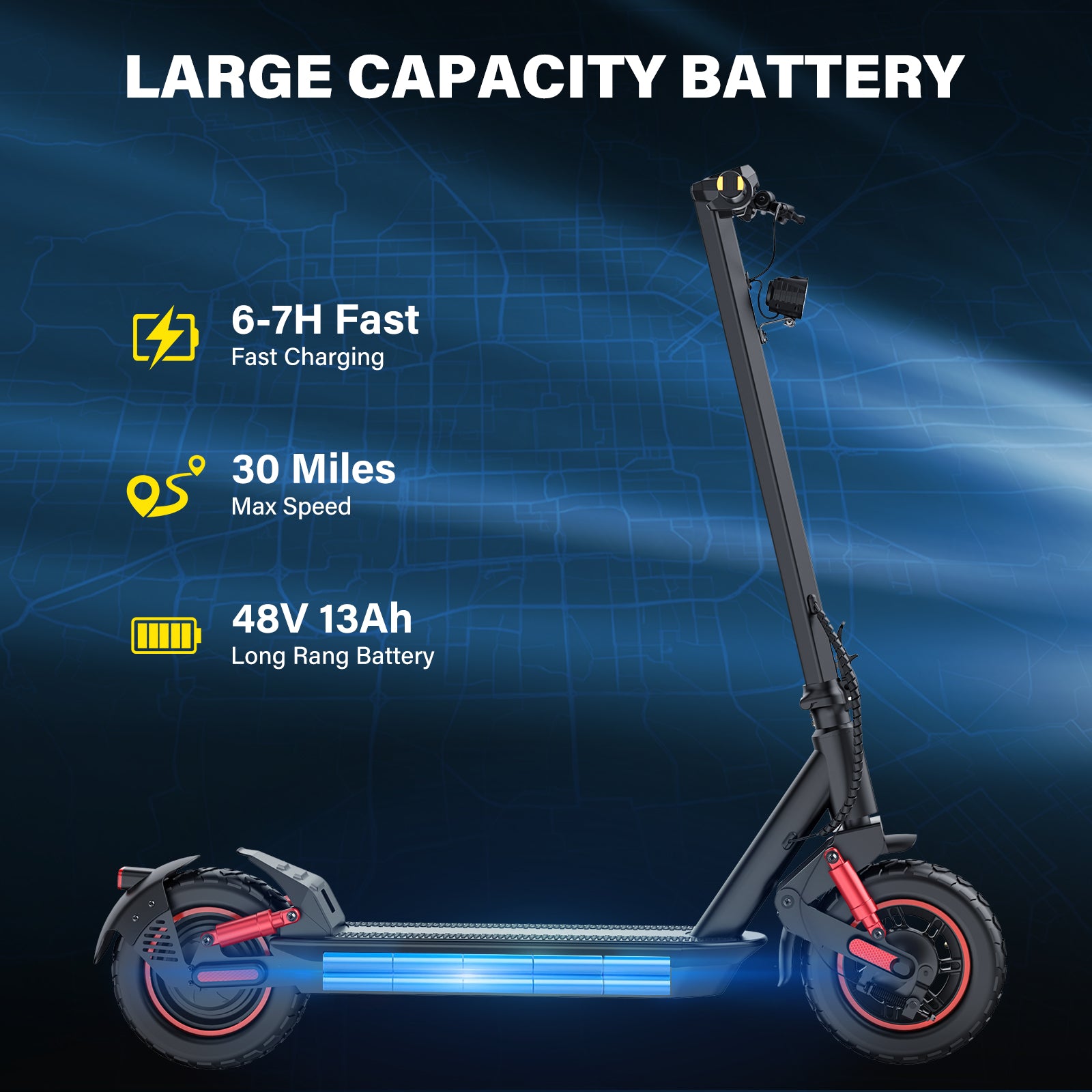 4 super shock absorbers - the latest max Pro electric scooter