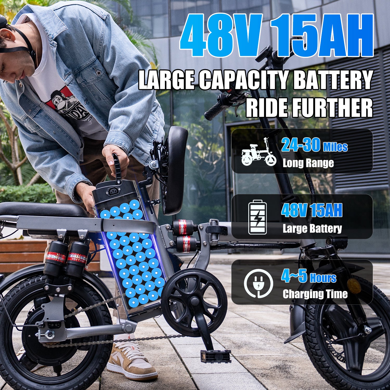 F12 new style 14 inch tire, adult electric bike, 650W motor