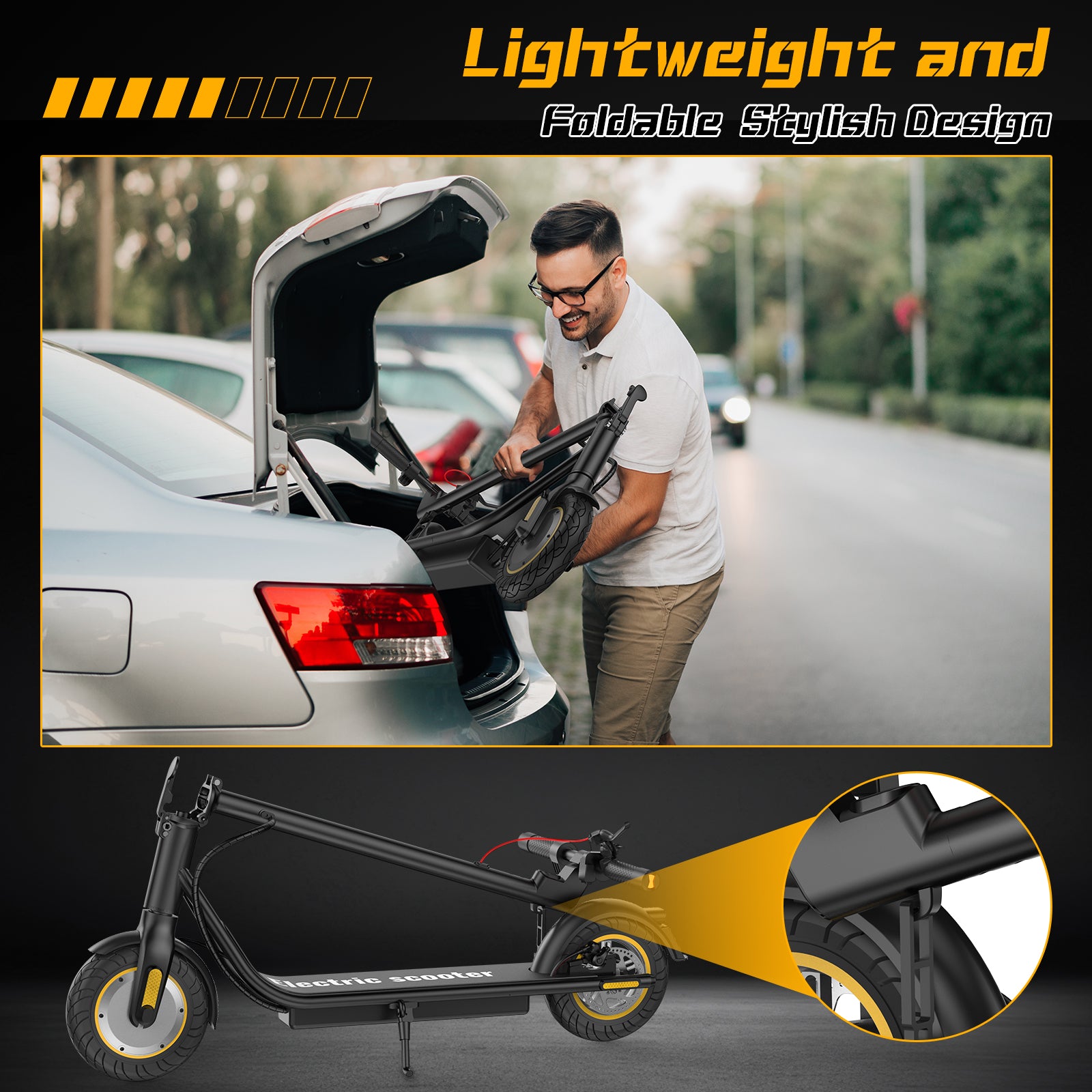 Newest and Most Practical Electric Scooter X8 Pro 10 inch Solid Tires~
